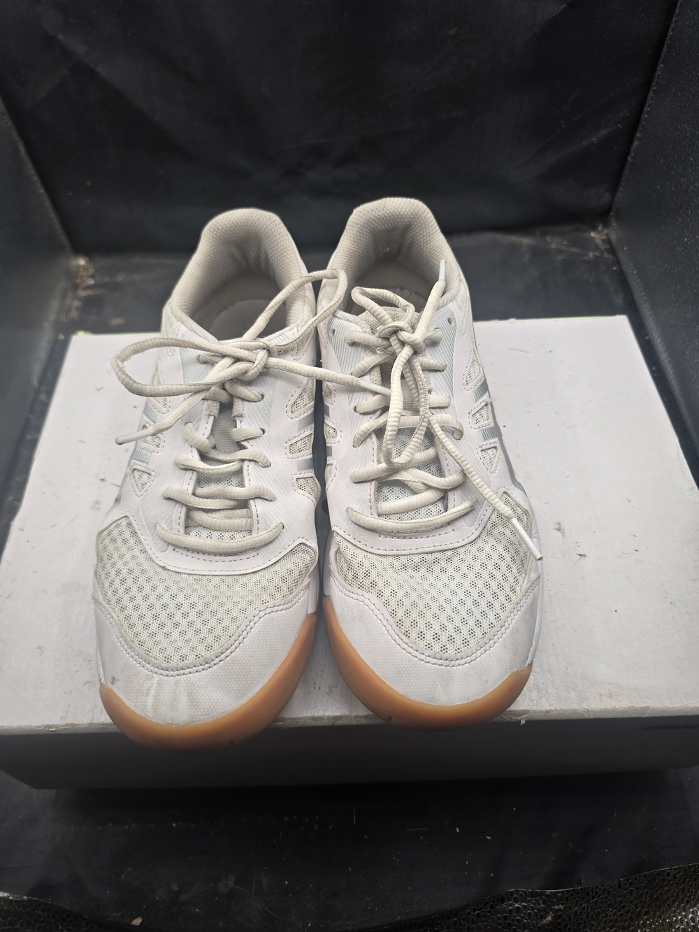 Asics‎ White Athletic Shoes with Gum Soles